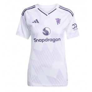 Manchester United Bruno Fernandes #8 Udebanetrøje Dame 2025-26 Kortærmet